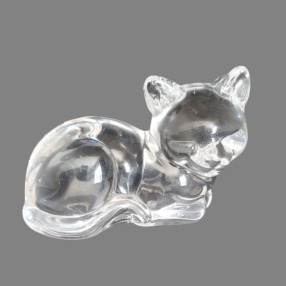 Crystal Cat Figurine Princess House Pets Collection Paperweight